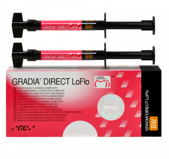 Gradia Direct LoFlo светоотверждаемый текучий композит 2х1.3 г, BW