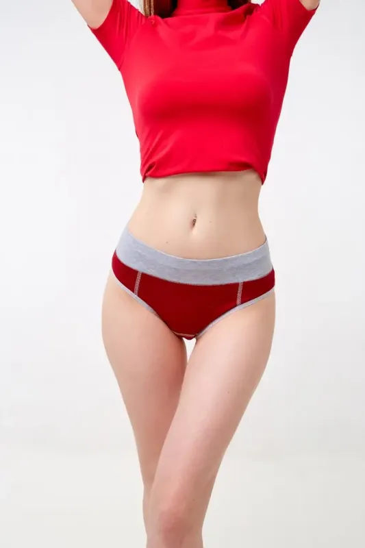 Трусы женские менструальные Спорт+ BNB S Бордо Синтез XXL 110-120cм
