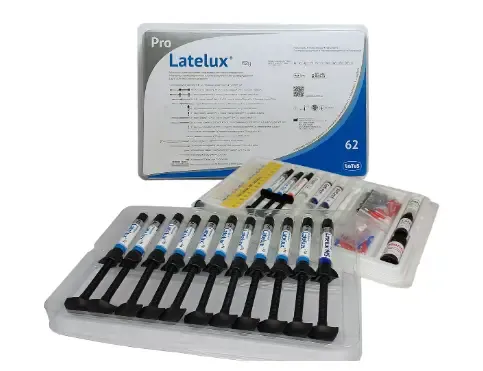 ЛАТЕЛЮКС LATELUX РЕСТАВРАЦИОННЫЙ МАТЕРИАЛ,ШПРИЦ ЛАТУС ПЛОМБИРОВОЧНЫЙ СВЕТЛОУТВЕРЖДАЕМЫЙ МИКРОГИБРИД СИСТЕМНЫЙ КОМПЛЕКТ 25Г /А2:А3:А3,5:В2:ОА2/