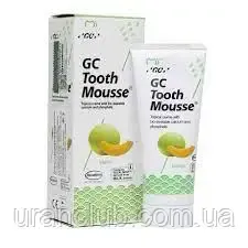Реминерализующий гель Tooth Mousse Дыня, GC Тусс мусс, ДжиСи 35 мл. гель для зубов
