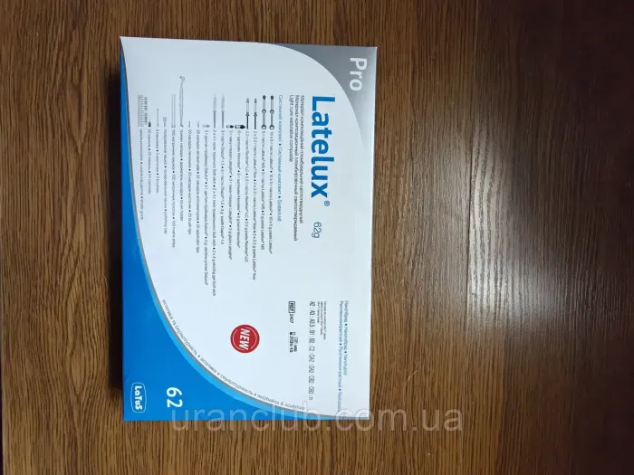 LATELUX PRO 62 НАБІР ДЛЯ ПЛОМБУВАННЯ СИСТЕМНИЙ КОМПЛЕКТ ФОТОПОЛІМЕРНОГО КОМПОЗИТНОГО МАТЕРІАЛУ ЛАТЕЛЮКС
