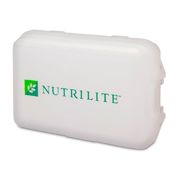 Nutrilite Фірмова коробка для таблеток (Довжина 10,2 см, ширина 6,2 см, висота 3,3 см)