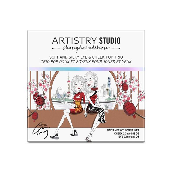 ARTISTRY STUDIO Shanghai Edition Палитра шелковистых теней для век и румян для лица - Shanghai Starlight (Румяна 2,3 г Тени 2,1 г)