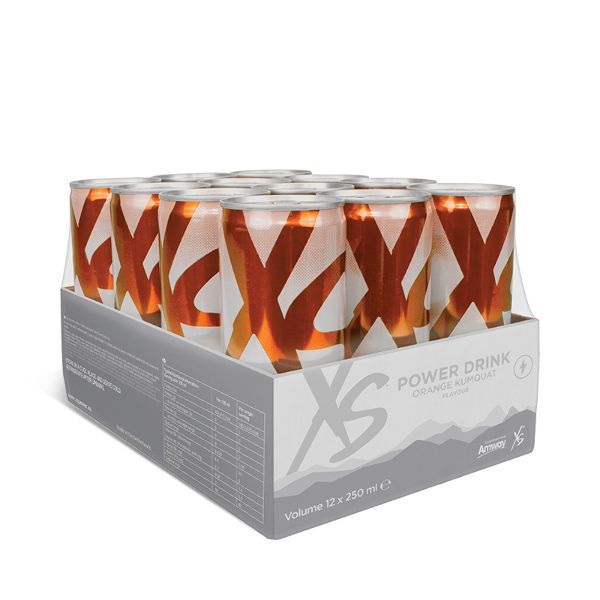 XS Power Drink Енергетичний напій зі смаком апельсину і кумквату (12 шт х 250 мл)