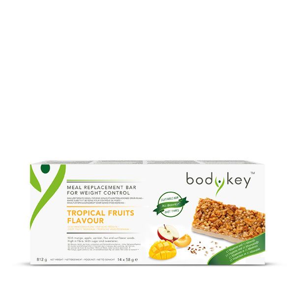 Bodykey від Nutrilite Батончик для заміни прийомів їжі зі смаком тропічних фруктів (14*58 г)