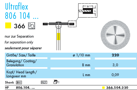 Алмазный диск NTI Ultraflex