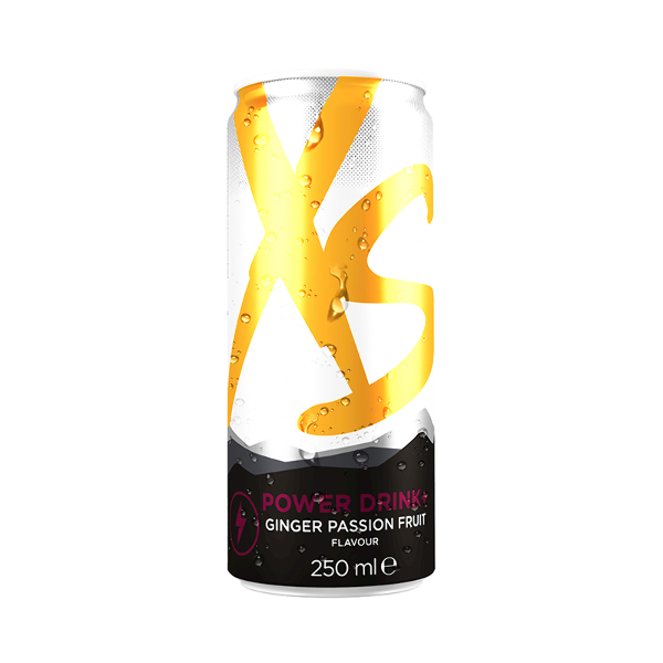 XS Power Drink+ Енергетичний напій зі смаком імбир-маракуйя (12 шт х 250 мл)