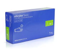 Перчатки нитриловые нитрилекс NITRYLEX basic уп./100 шт. nitrilex S басик базик медицины,косметологии,тату