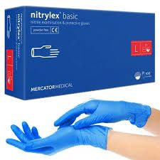 Перчатки нитриловые нитрилекс NITRYLEX basic уп./100 шт. nitrilex L басик базик медицины,косметологии,тату