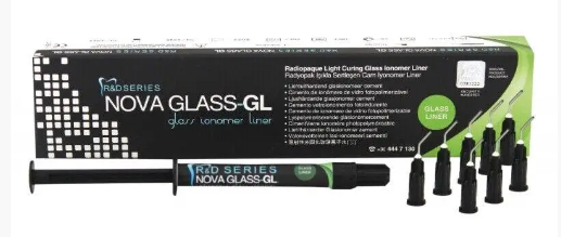Рентгеноконтрастний лайнер NOVA GLASS GL GLASS IONOMER (шприц 2 гр)