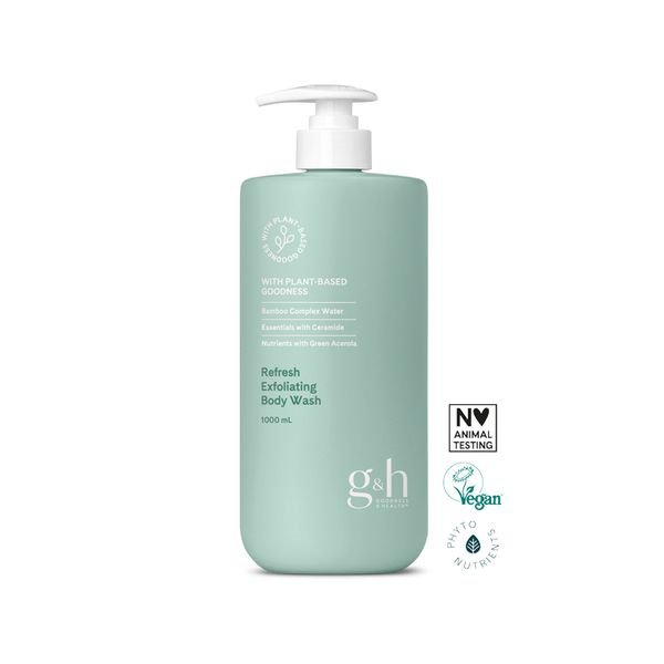 g&h GOODNESS & HEALTH Освежающий гель-скраб для душа (1 л)