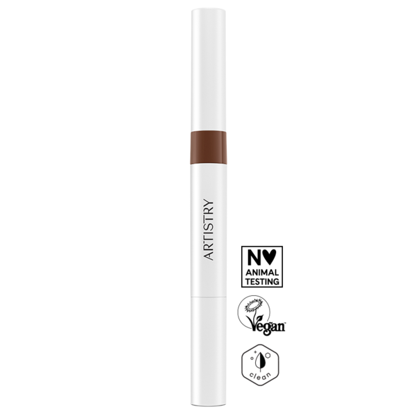 Artistry Go Vibrant Водостойкий карандаш-гель для бровей 2-в-1 (Dark Brown)