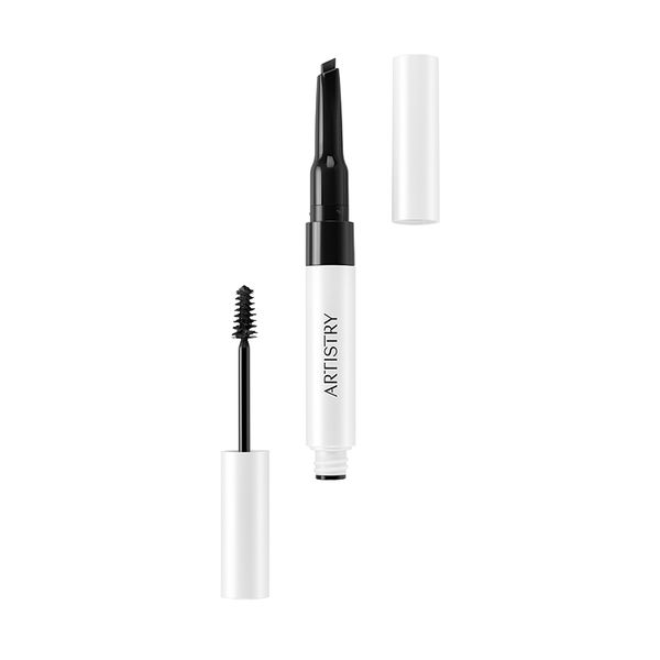 Artistry Go Vibrant Водостойкий карандаш-гель для бровей 2-в-1 (True Black)