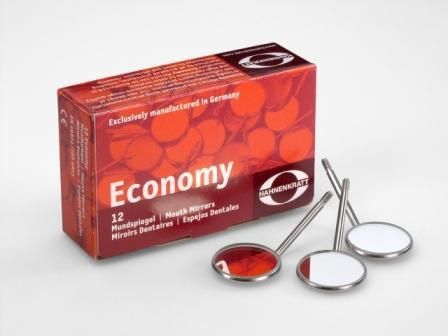 Зеркало стоматологическое Hahnenkratt Economy с серебрянным покрытием № 5 плоское Ø 24 мм