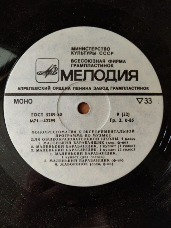 Фонохрестоматія до програми з музики для загальноосвітньої школи 4 Клас