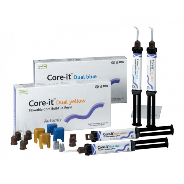 Core it Dual, композитный материал двойного отверждения, 10 г, SPIDENT Белый