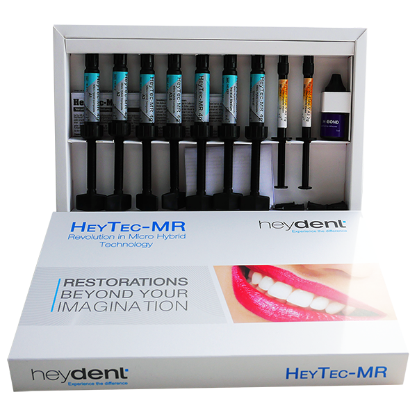 HeyTec-MR (Хайтек МР) Композит светового отверждения,Heydent GmbH, Германия System Kit, 7 шприцов (A1, A2,
