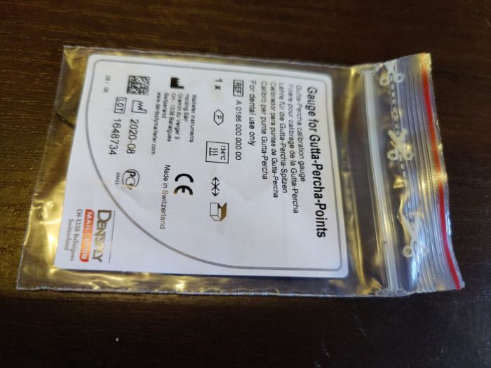 Лінійка калібрувальна ендодонтична dentsply ОРИГІНАЛ