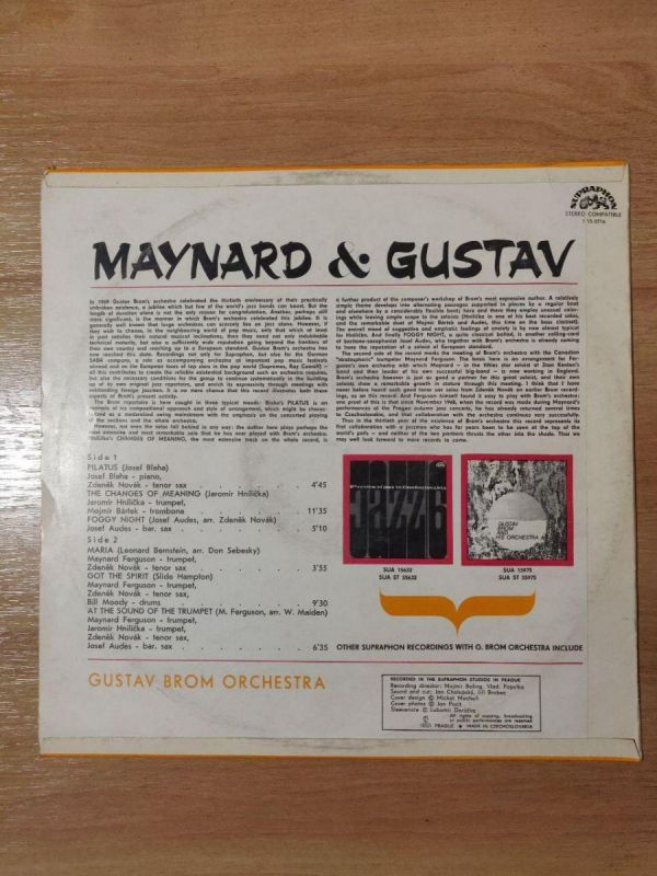 Вінілові платівки Maynard Ferguson (trumpet) Gustav Brom orchestra