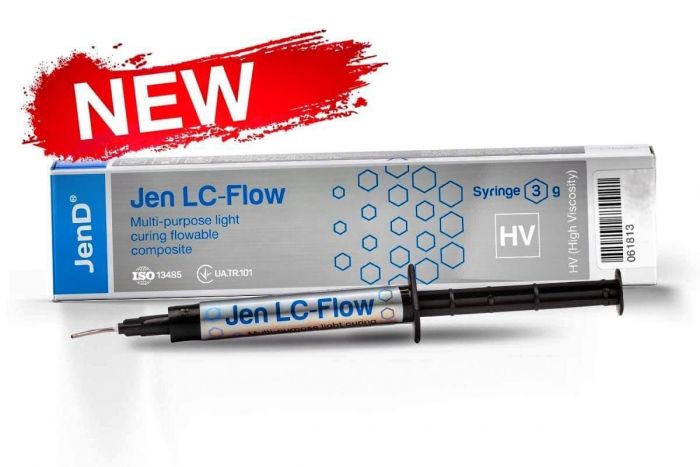 Jen LC-Flow HV-текучий композит Jen LC-Flow HV, 3г/шпр Комплект: 4 х 3 г, А2, А3, В2, УО) с насадками