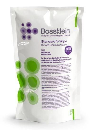 Серветки для дезінфекції поверхонь V-Wipes Standart, TopDental (100шт/уп) 