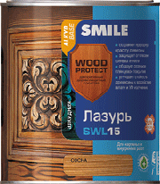 Лазурь SWL-15, SMILE 2 л, Глянец бесцветная
