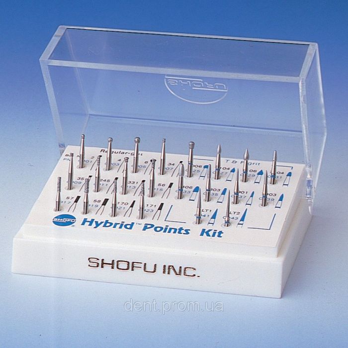 Набор алмазных инструментов Hybrid Points Kit (Гибрид Поинес Кит), SHOFU 22 бора