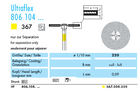 Алмазный диск NTI Ultraflex
