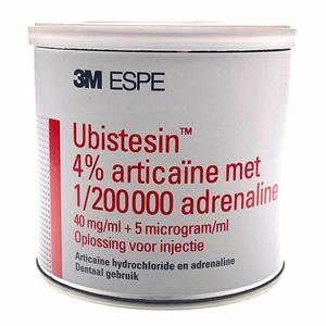 Убистезин красный 4% (UBISTESIN Red) 50 шт. по 1.7 мл для стоматологии обезболивание стоматологическое удаление зубов