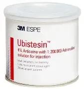 Убистезин красный 4% (UBISTESIN Red) 50 шт. по 1.7 мл для стоматологии обезболивание стоматологическое удаление зубов