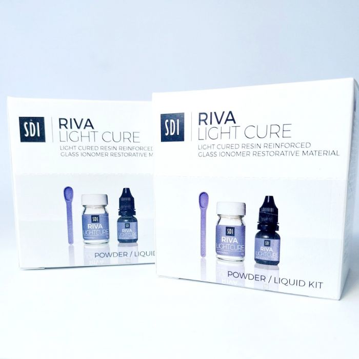 Cтеклоиономерный пломбировочный материал Riva Light Cure (15г + 7,2мл)
