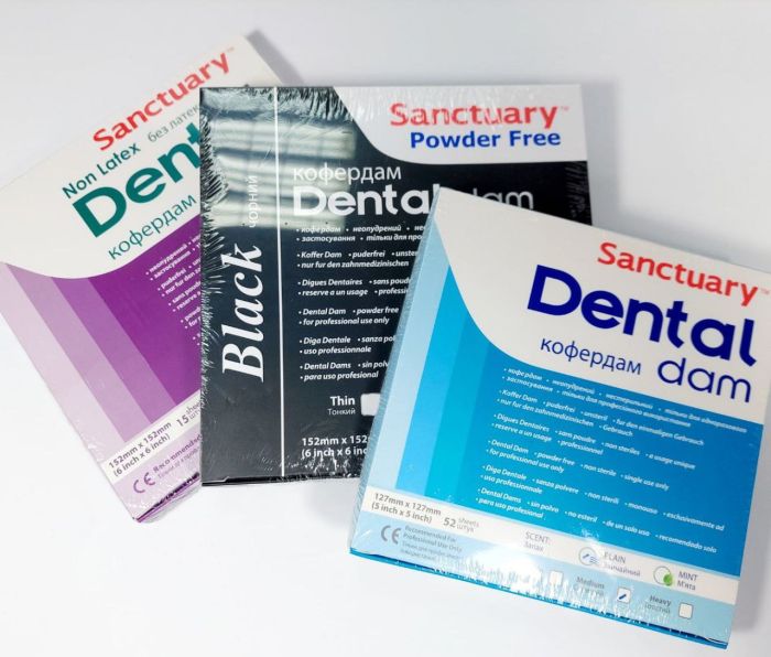 Платки для коффердама Dental Dams Sanctuary, 36 шт./уп.