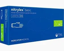 Перчатки нитриловые нитрилекс NITRYLEX basic уп./100 шт. nitrilex S басик базик медицины,косметологии,тату